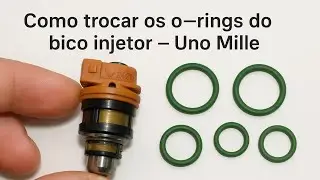 Troca de orings do bico injetor e da TBI Uno Mille.