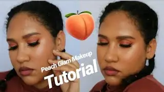 PEACH GLAM MAKEUP TUTORIAL | South African YouTuber