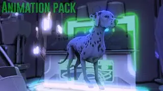 Dog in space - animation pack | The Sims 4