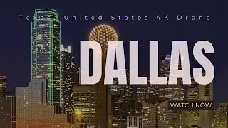 ✨ Dallas Drone View at Night | Stunning Aerial 4K Footage 🌃🚁