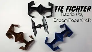 How To Make  Origami TIE FIGHTER || Tutorial By OrigamiPaperCraft