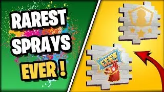 The RAREST Sprays IN FORTNITE! (These Will NEVER Return)
