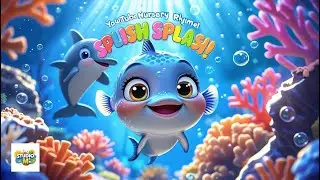 Splish Splash Little Fish 🐠 | Fun Ocean Nursery Rhyme for Kids | Animated Sea Adventure Song