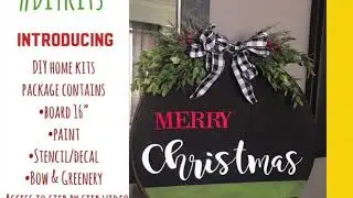 DIY Christmas Door Hanger