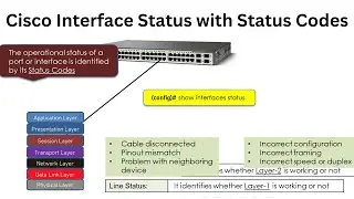 Анализ состояния интерфейса коммутатора Cisco с помощью кодов состояния
