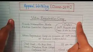 Appeal Writing - HSC class 12 | Writing Skill 12th Boards English | Maharashtra Board Exam 2024 |
