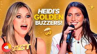 ALL Heidi Klum GOLDEN BUZZERS On America's Got Talent! ✨