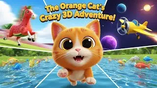 The Orange Cat&rsquo;l Amazing 3D Adventure | Watermelon Horse & Space Flight!