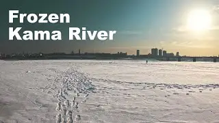 Exploring the Frozen Kama River | Winter Adventure in Russia