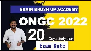 ONGC 2022 LAST 20 DAYS study Plan #ongc