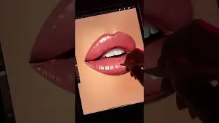 Рисуем вместе сочные губы  #howtodraw #digitalart #art #procreate #какрисовать #урокирисования #lips