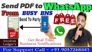 HOW TOO USE BDEP ID BUSY BNS MOBILE APP IN BUSY ACCOUNTINGSOFTWARE,BILL SEND PDF ON WHATSAPP IN BUSY