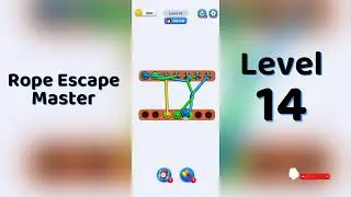 Rope Escape Master Level 14 Walkthrough 🪢🧠 | Puzzle Escape Game | Go Answer