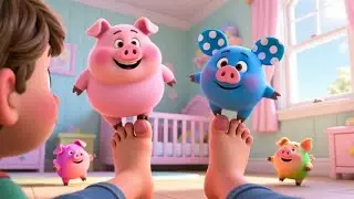This Little Piggy | Classic Finger Play Rhyme for Kids | Nursery Rhymes & Songs for Children