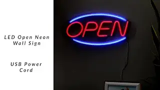 LED Open Neon Lighted Wall Sign - 17.75