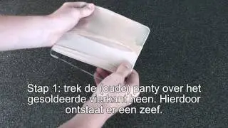How do you make a panty sieve/Hoe maak je een pantyzeef? - Hoe maak je papier? -YouTube