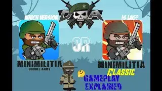 Mini Militia vs Mini Militia Classic (FPS Observation) [Gameplay explained!!]
