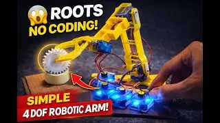 No Coding Robot Arm! Simple 4 DOF Robotic Arm Using Servo Tester