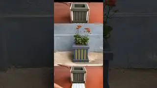 How to Make Beautiful Cement Flower Pots at Home | DIY Planters