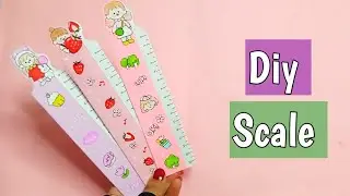 diy scale / how to make paper scale / diy paper ruler / paper craft /