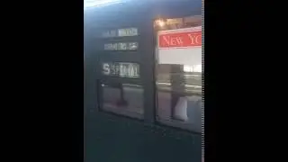 Special train in Brooklyn on Q train line New York City - Classic MTA train