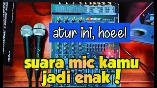 CARA BIKIN SUARA MIC ENAK DENGAN FITUR MID DI DBVOICE VALENTINE 4 MIXER KOMPLIT FITUR.
