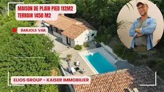 Maison de plain pied entièrement rénovée à Barjols !