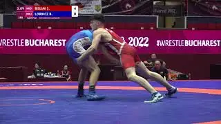 1/8 FS - 80 kg: S. BISLIMI (MKD) v. B. LORINCZ (ROU)
