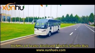 14 Seater Enclosed Electric Shuttle Bus SD-14C - XUNHU EV