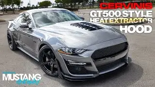 Переделка в GT500?! | Теплоотводящий капот Cervinis в стиле GT500 | Автомобиль Mustang в подарок