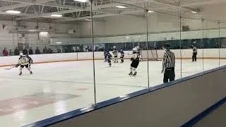 Taevz Slanisky Feb 26, 2023 U15 AA NWCAA Bruins vs CRAA Gold game footage clip 4 - #5 White Right D