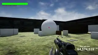 A box with sand. Unreal engine 4 sandbox game test.