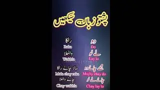 Pashto Learning Language aj ham sekhe ge dedo or lelo se related January 3, 2024