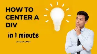 How To Center A Div In 1 Minute ?
