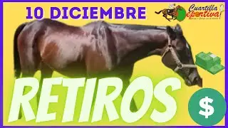 🏇✔️🏇🏾RETIROS Caballos💲del MARTES 10 diciembre en el V Centenario🏇🏾💲2.3 millones💲en el poolpote💲