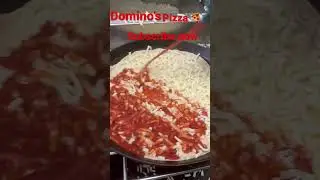 Domino&rsquo;s pan pizza making #dominos #orderpizza #pizza