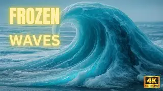 Frozen Waves ❄️ Ocean Ice Cracks in Motion | Rare Earth in 4K