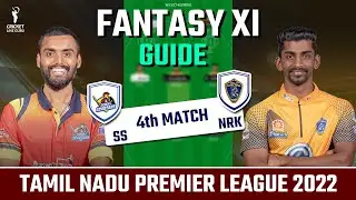 SS vs NRK 4th Match Dream 11 Team Prediction, TNPL 2022 Salem Spartans vs Nellai Royal Kings TNPL