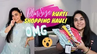Plus Size Kurti Haul & Try On 😍  | Indian Outfits for College/Office/Casual Meetings/Festive wear 😵