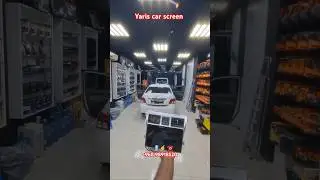 Toyota yaris car screen multimedia stereo system car accessories Upgrade installation viral video