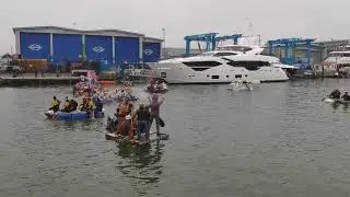 New year's Day Poole quay bath tub race 2020