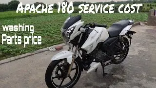 Apache 180 service details & washing,price.Tvs apache 180 #jatinvlogs #apache #trending