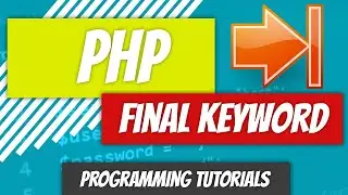 Final Keyword - PHP - P65