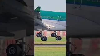 AER LINGUS Airbus A330 FLOATING into Dublin Airport #aviation #airbus #dublinairport #landing #plane