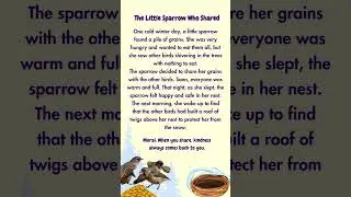 The Little Sparrow Who Shared | Short Moral Story for Kids | @StoriesForReading