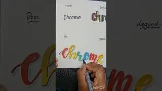 which one is your favourite? Chrome calligraphy lettering #wow #calligraphy #handwriting #youtube