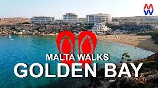 Golden Bay Beach... An Early Morning Malta Walk