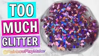 HOW TO MAKE SLIME // TOO MUCH GLITTER IN CLEAR GLOSS SLIME 2019