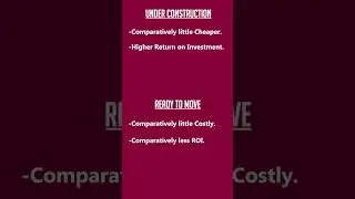 Under Construction VS Ready To Move #realestate #investment #property #shortsvideo #flatsinnoida