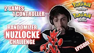 Ep.3 - [HARDEST POKEMON NUZLOCKE RANDOMIZER] 2 Games 1 Controller Challenge - Terrifying Opponents